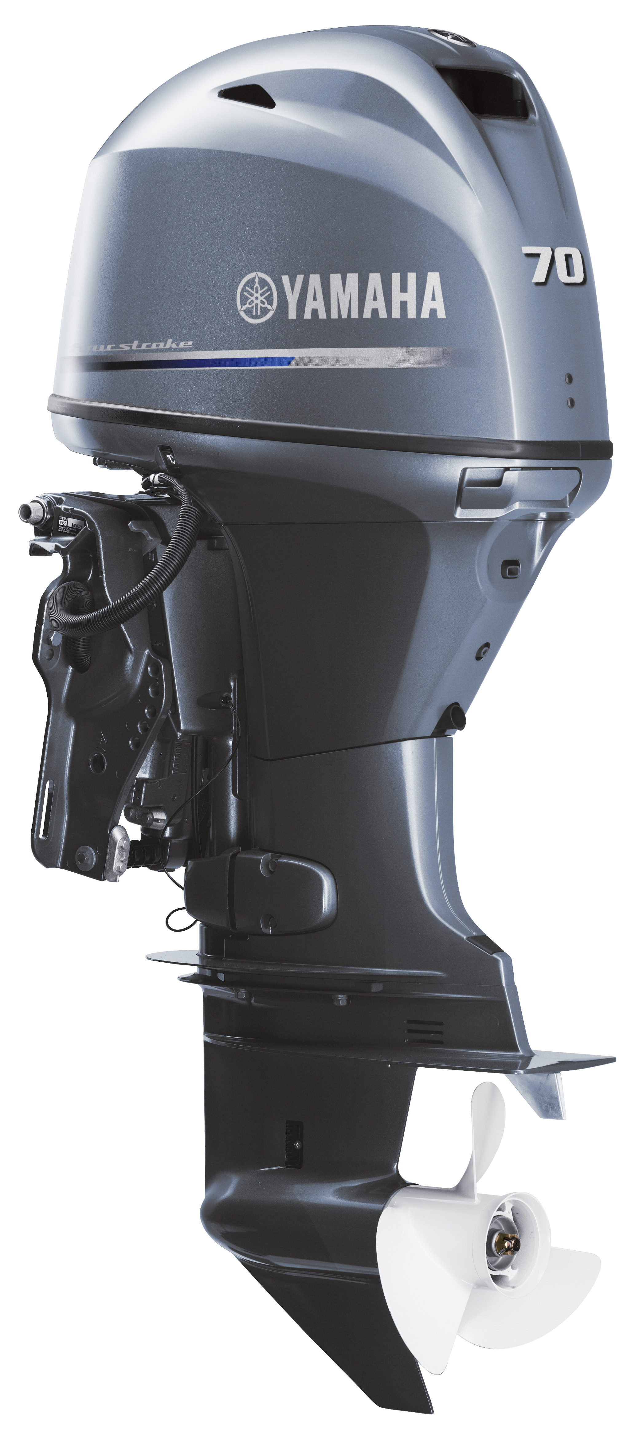 F70LA Yamaha Mid Range Four Stroke 70 HP Long Shaft, EFI, Powered Trim & Tilt System