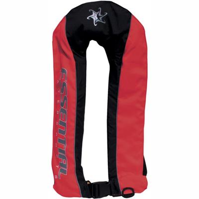 ESSENTIAL DELUXE 150N MANUAL INFLATABLE PFD - RED