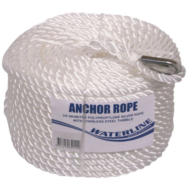 8mm x 50m Silver Anchor Rope Coil