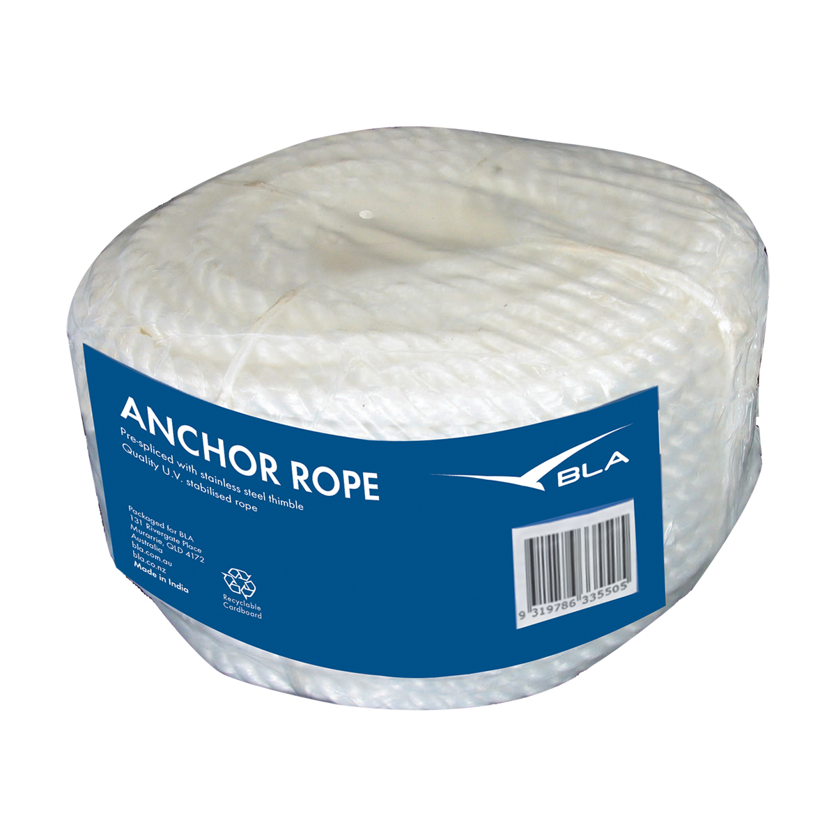 10mm x 30m Silver Anchor Rope Coil