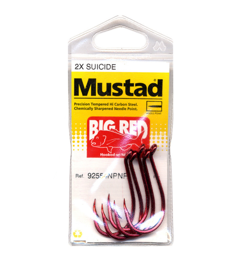 Mustad Big Red Hooks 4/0 x 7