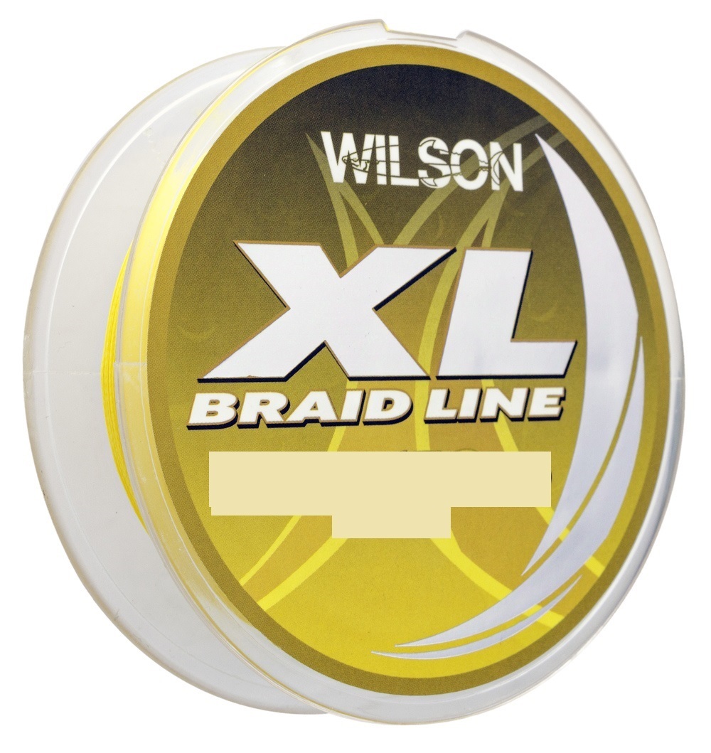 Wilson XL Braided Fishing Line 300yd 50lb Yellow