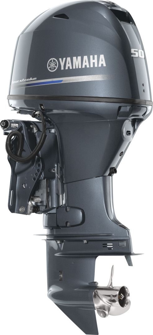 F50LHB Yamaha Mid Range Four Stroke 50 HP Long Shaft, EFI, Powered Trim & Tilt System